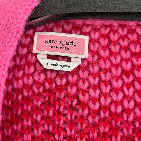 Kate Spade Rose Garden Intarsia Cardigan Size S - Picture 6 of 7